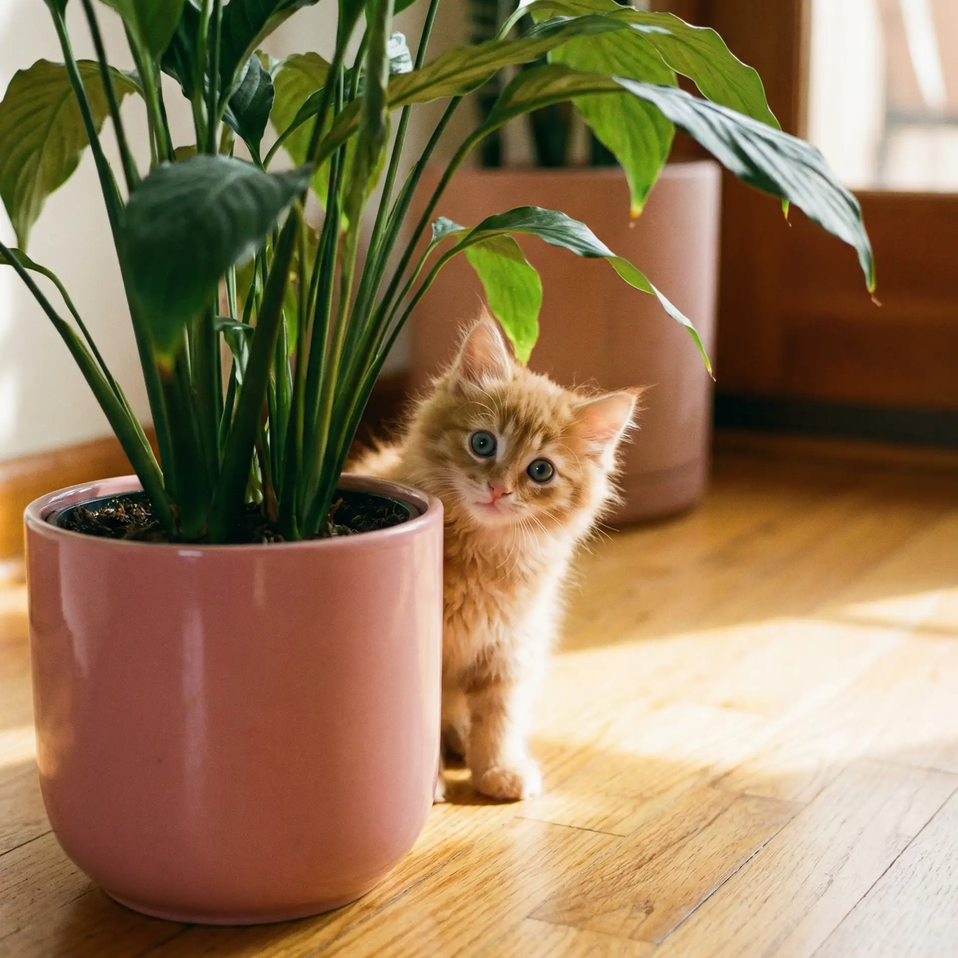 小猫从花盆后探头 - 穿越寒冬去拥抱你电影